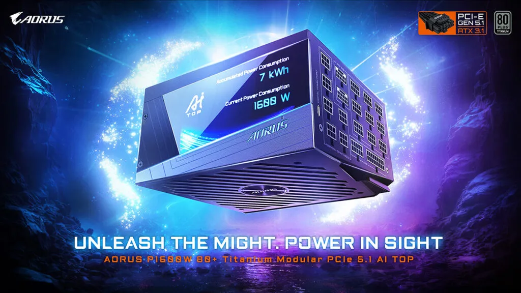 GIGABYTE AORUS P1600W è il nuovo alimentatore da 1.600 watt per PC estremi