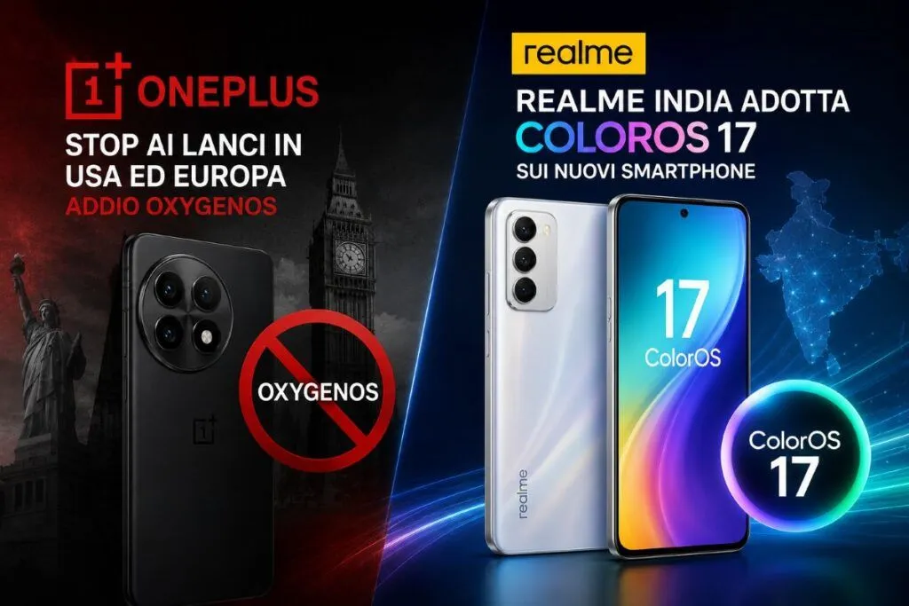 UFFICIALE: OnePlus lascia USA ed Europa, OxygenOS chiude e Realme passa a ColorOS