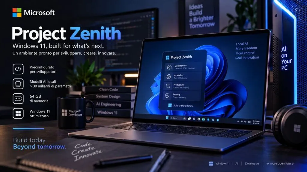 Project Zenith trasforma Windows 11 in un PC pronto a programmare e usare AI locale