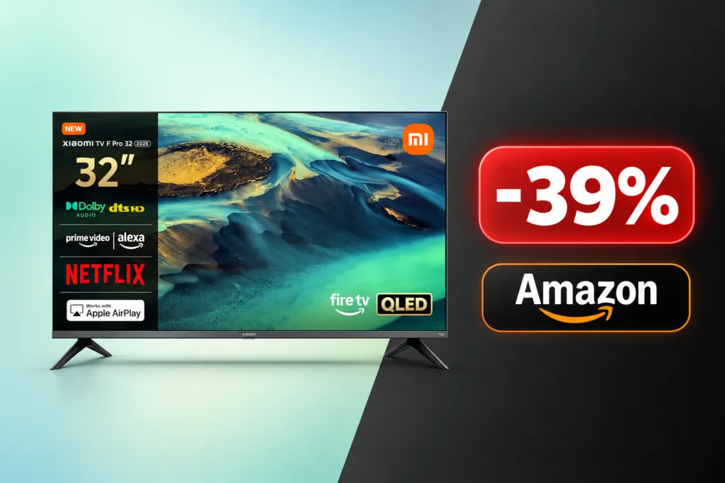 Cercate un buon televisore sotto i 150€? Su Amazon c’è la Xiaomi TV F Pro 32″ QLED
