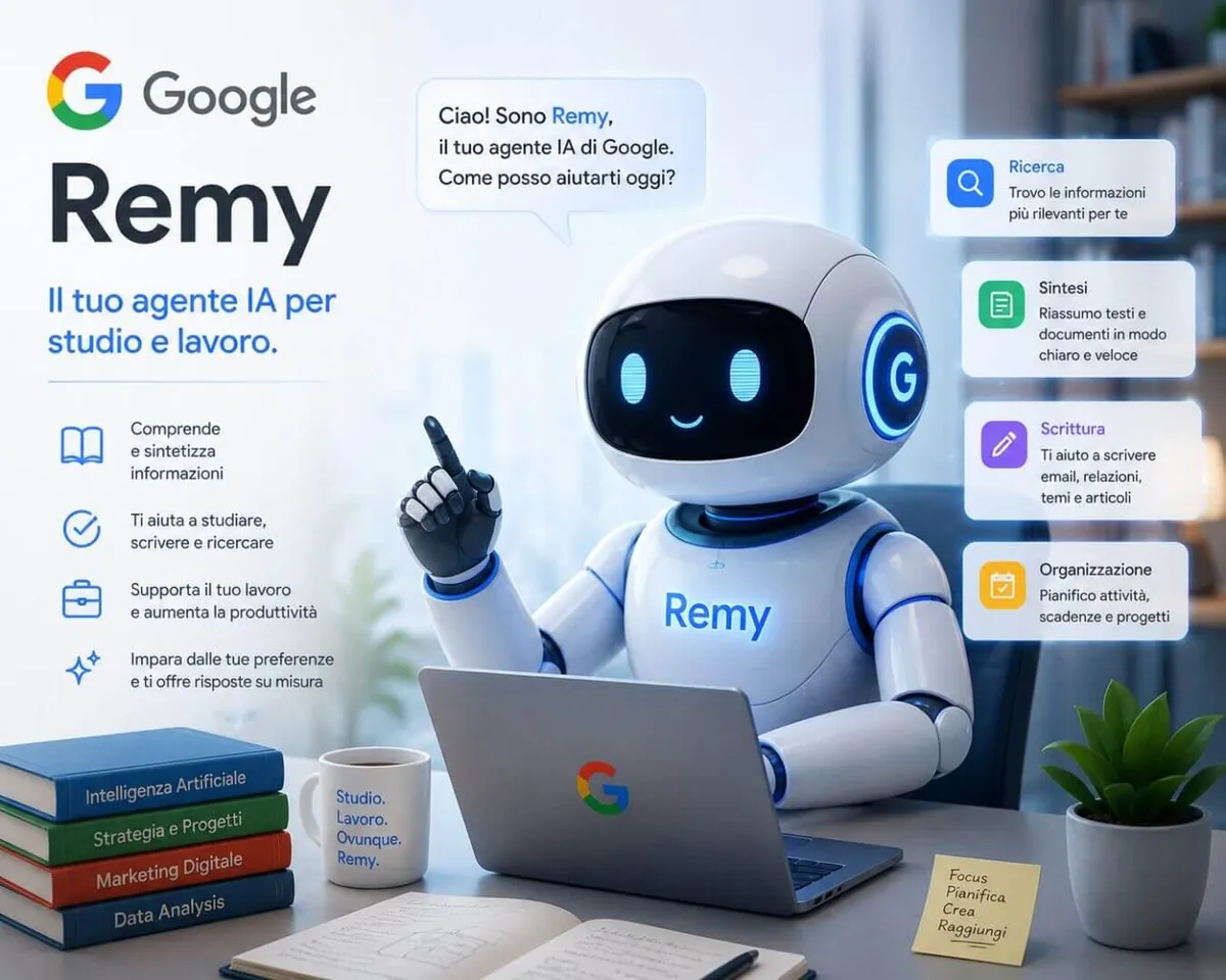 Google prepara Remy, agente AI che trasforma Gemini in un assistente personale