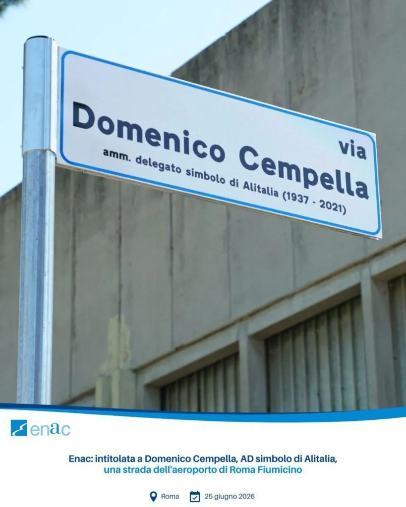 A Fiumicino una strada a Domenico Cempella, l’ad che tentò di salvare Alitalia