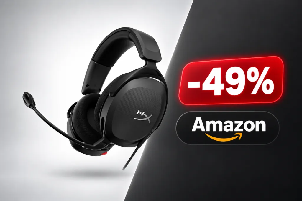 HyperX Cloud Stinger II Core a 25,64€ su Amazon, sconto del 49% per questo HeadSet