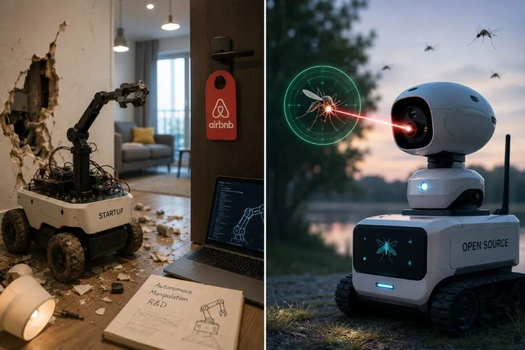 Incubo Airbnb, startup robotica distrugge appartamenti mentre l’open source punta alle zanzare
