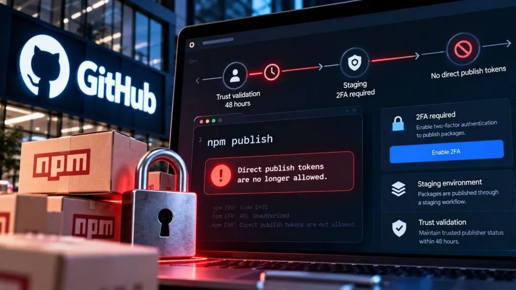 GitHub chiude i rubinetti di npm: pubblicare pacchetti diventa più difficile