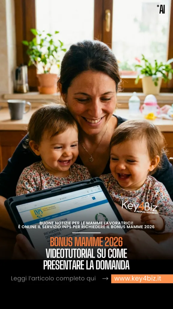 Bonus mamme 2026, videotutorial su come presentare la domanda