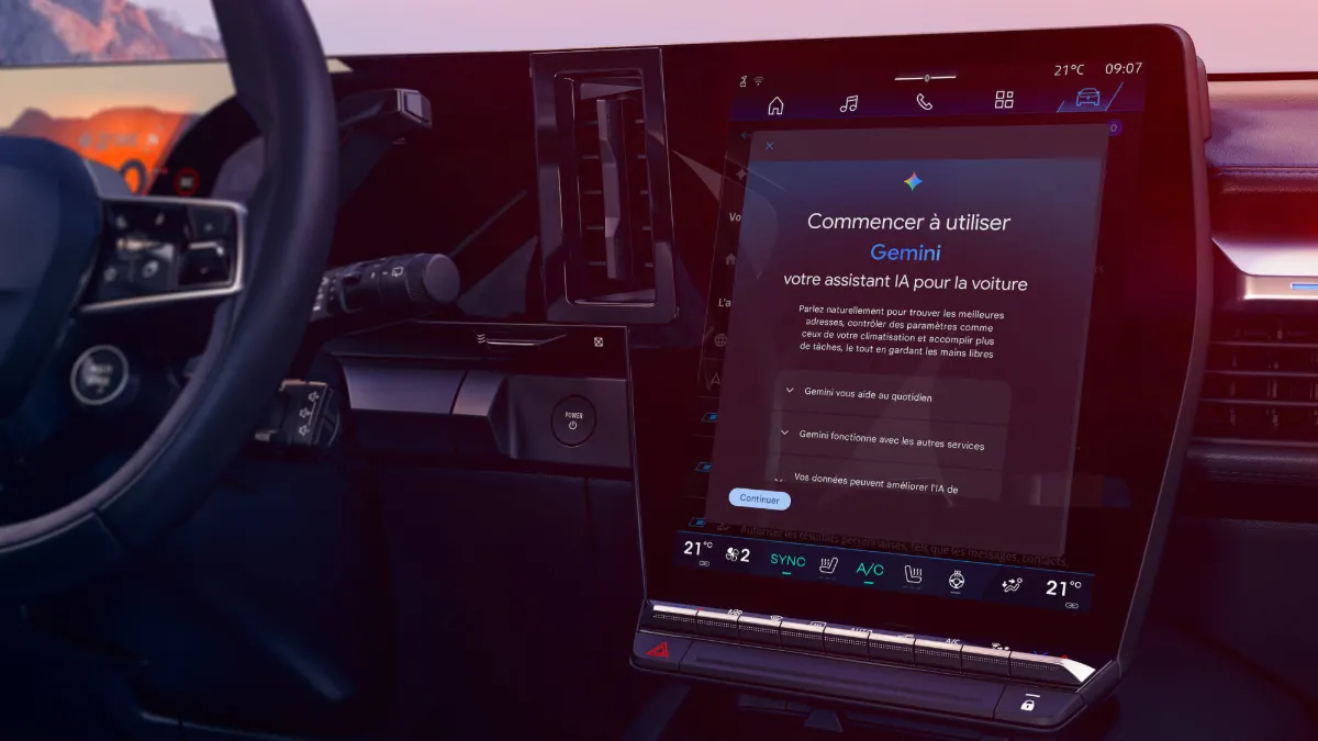 Renault cambia l’assistente vocale: arriva Gemini con un aggiornamento OTA