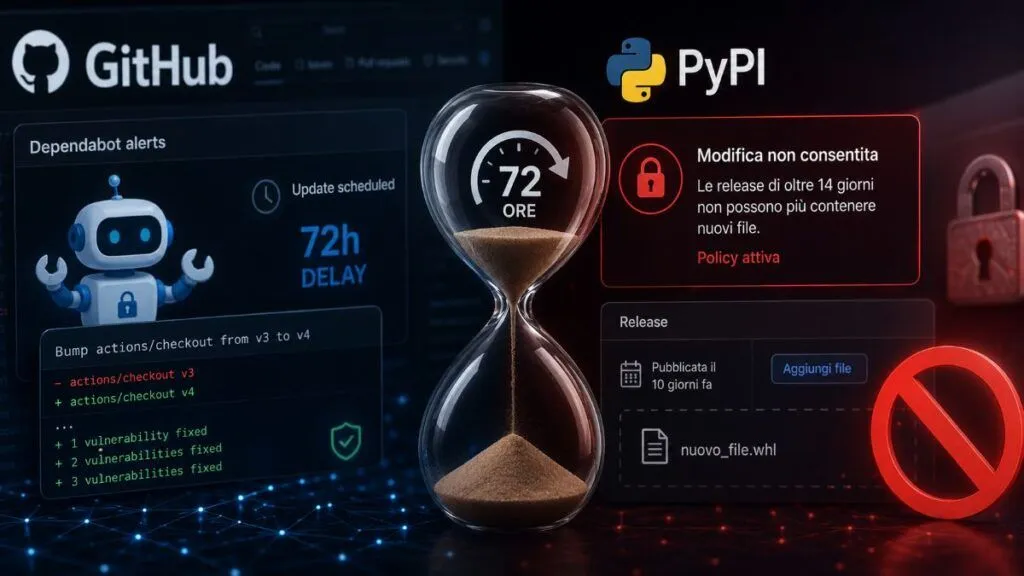 GitHub e PyPI introducono difese temporali contro la supply chain