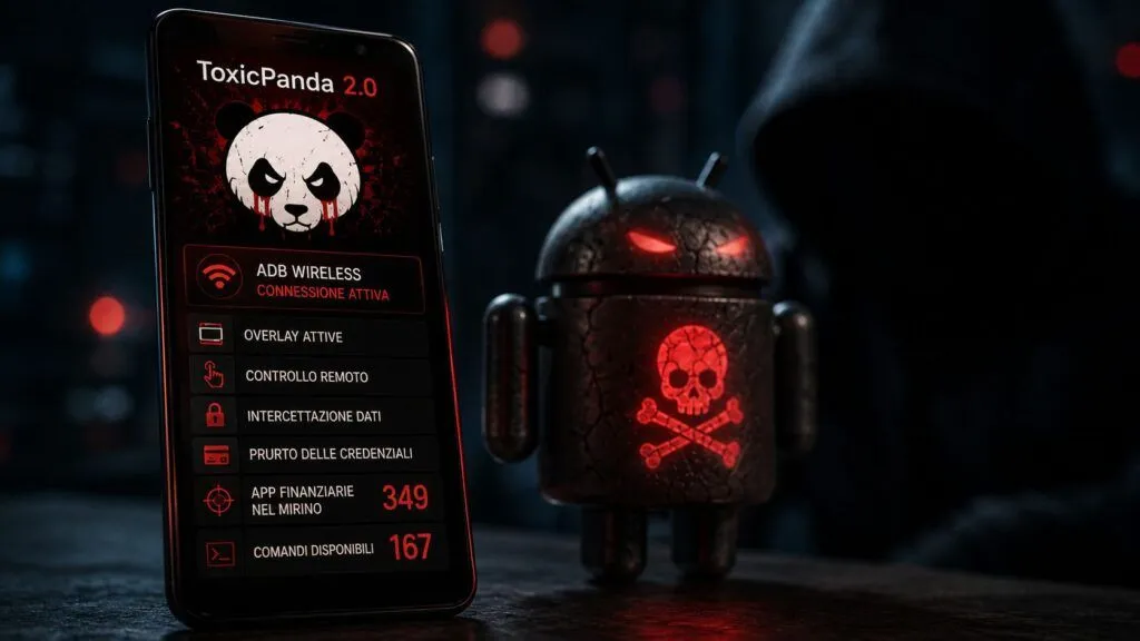 ToxicPanda 2.0 prepara nuovi attacchi Android con ADB Wireless e 167 comandi