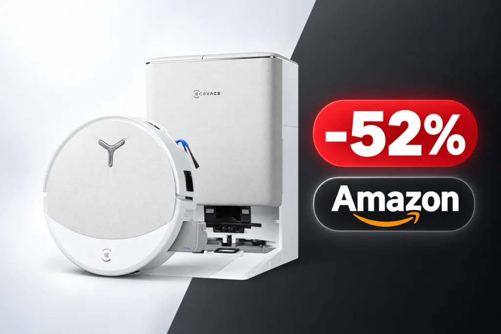 Ecovacs T90 Pro Omni su Amazon a 385€ invece di 799€, minimo storico