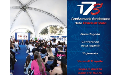173esimo anniversario della Polizia di Stato, la cerimonia e le conferenze sulla legalità: segui la diretta