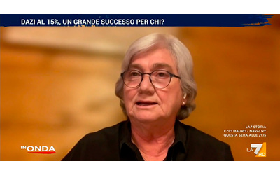 Accordo Ue-Usa, Rosy Bindi a La7: “Von der Leyen sottomessa, Meloni ha aiutato Trump sui dazi al 15%”