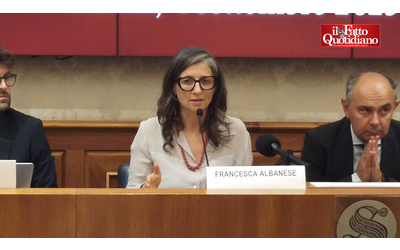 Albanese (Onu): “Mia figlia rischia 20 anni di carcere se mi acquista un caffè” – Video
