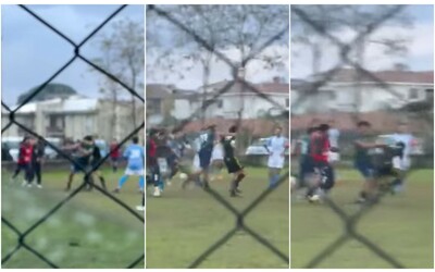 Arbitro 17enne aggredito con violenti pugni durante una partita di seconda categoria il video della follia da bordo campo