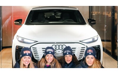 Audi Q6 Sportback e-tron, anteprima italiana a Cortina con Federica Brignone e Sofia Goggia
