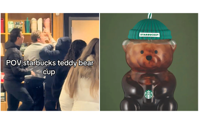 Botte da orbi e code da Starbucks per la nuova tazza natalizia a forma di orso Bearista L azienda si scusa Ha superato oltre ogni nostra aspettativa VIDEO