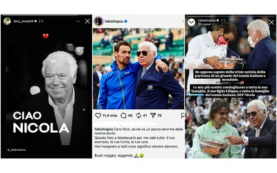 “Caro Nick, questa foto per me vale tutto”: l’emozionante ricordo di Fognini per Pietrangeli | Da Nadal a Volandri, il tennis in lutto