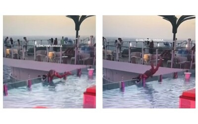Cerca di recuperare i suoi occhiali da soli e si sporge sul parapetto: passeggero precipita dalla piscina a sfioro della nave da crociera – VIDEO