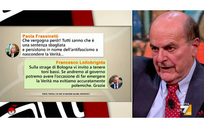 Chat di Fdi su strage di Bologna, la rabbia di Bersani: “Lollobrigida e gli altri si vergognino e si inchinino davanti alle vittime”. Su La7