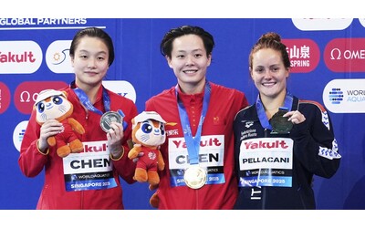 Chiara Pellacani vince il bronzo nei tuffi dal trampolino di 3 metri: è la terza medaglia ai mondiali di Singapore