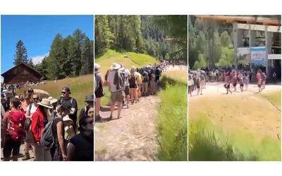 Coda chilometrica per il Seceda, tutti in fila per un selfie sulle Dolomiti: il problema dell’overtourism in quota in un video