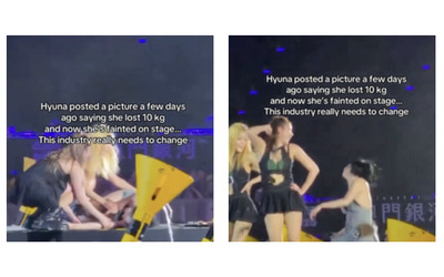 Collassa sul palco mentre sta cantando uno dei suoi maggiori successi poi spiega di non ricordare nulla preoccupazione per la star del KPop HyunA