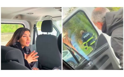 “Collega, chiuda un occhio, stiamo registrando un programma”: Elettra Lamborghini implora un’agente di polizia di non multare il suo autista