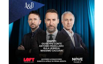 Conte, Padellaro, Jebreal e Cacciari ospiti di Luca Sommi ad Accordi&Disaccordi su Nove il 5 aprile. Con Travaglio e Scanzi
