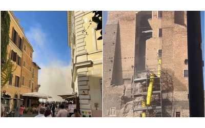 Crolla parte della Torre dei Conti a Roma: grave un operaio rimasto sotto le macerie – Video