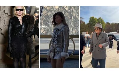 Da Madonna a Johnny Depp, Emma Stone, Kate Moss e Helen Mirren: tutti i vip alle sfilate della Parigi Fashion Week 2025