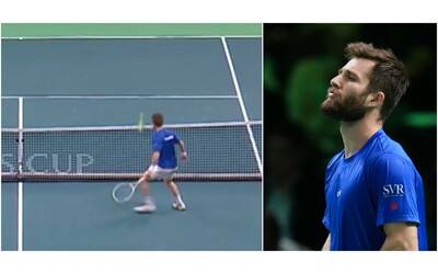 Diranno che sono un pagliaccio e cos mi sento la magia inutile di Moutet costata alla Francia l eliminazione dalla Coppa Davis Video