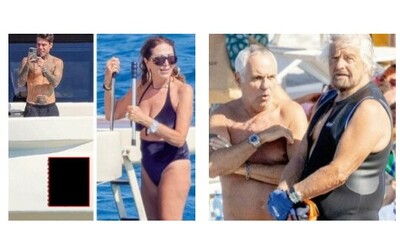 Fedez in barca con Daniela Santanché e Ignazio La Russa, Beppe Grillo assieme a Panariello: le paparazzate di Chi