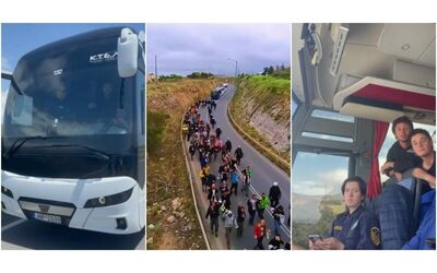 Flotilla, a Creta corteo spontaneo rallenta il convoglio di bus con i 173 attivisti fatti sbarcare dopo il blitz della Marina di Israele