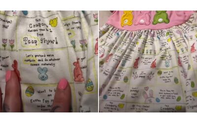 “Frasi scandalose e sessualmente esplicite sul vestitino di mia figlia”: la denuncia di una madre diventa virale
