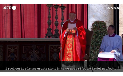 Funerali Papa Francesco, l’omelia: “Innumerevoli i suoi sforzi per i rifugiati. Ha implorato la pace”
