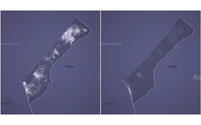 Gaza al buio dopo il 7 ottobre, la mappa animata che mostra la Striscia nell’oscurità da due anni – Video