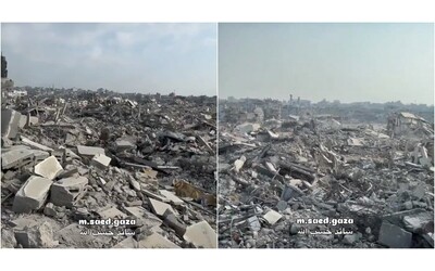 Gaza City, cosa rimane di Al Zaytoun dopo l’invasione dell’esercito israeliano: le immagini dell’enorme distesa di macerie