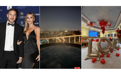 “Hotel a 5 stelle con vista su Roma, cena romantica e regalo da capogiro”: Francesco Totti e la sorpresa a Noemi Bocchi per il terzo anniversario d’amore