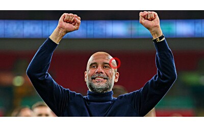I graffi in testa e l esultanza sfrenata Guardiola esplode per la vittoria del City Non sono fatto con l intelligenza artificiale