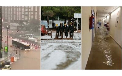 Il clima mette ancora paura in Spagna: Malaga in mezzo alla tempesta. Allarme sui cellulari mezza giornata prima: molti lavorano da casa