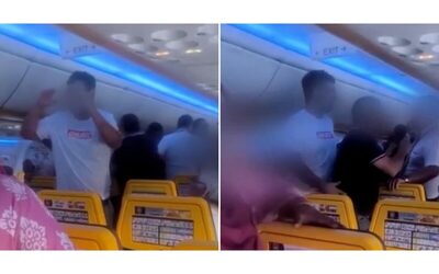 “Il pianto di un bambino fa scoppiare la rissa a bordo”: momenti di tensione su un aereo Londra-Lisbona