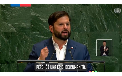 Il presidente cileno Boric all’Onu: “Gaza come l’Olocausto. Vorrei vedere Netanyahu davanti a un tribunale internazionale”