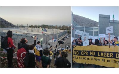 In Albania la protesta contro i centri per migranti di Meloni: “Questo sistema non funziona, vanno smantellati”