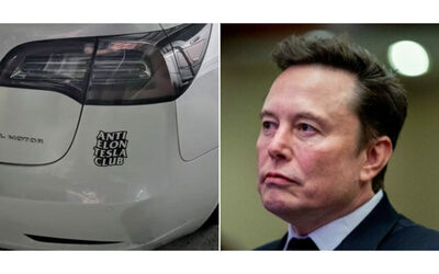 “L’ho comprata prima di sapere che fosse pazzo”: spopolano gli adesivi contro Elon Musk da incollare sulle Tesla. Boom di vendite dopo le elezioni