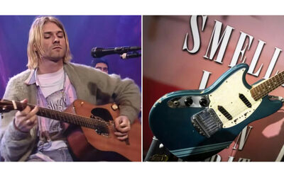 La chitarra di Kurt Cobain va all asta Pu valere fino a 5 milioni di dollari la Fender Mustang del 1966 suonata in Smells Like Teen Spirit