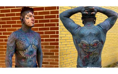 “La maggior parte del mio corpo ha tra i 10 e i 15 strati di inchiostro. Mi sono tatuato i...