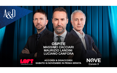 Landini Canfora e Cacciari ospiti di Luca Sommi ad Accordi Disaccordi sabato 15 novembre Con Travaglio e Scanzi