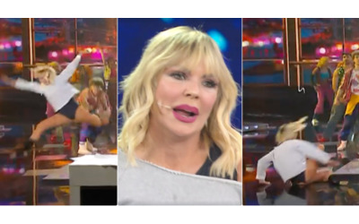 “Levati, ca**o!”: Matilde Brandi si infuria con il ballerino e cade. L’incidente alla finale di “Ne vedremo delle belle”. Lorenza Mario è la vincitrice