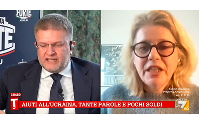 Lite Fidanza Mastrobuoni su La7 Si vergogni cafona Esca dal salotto Taccia maleducato lei prende 15mila euro al mese